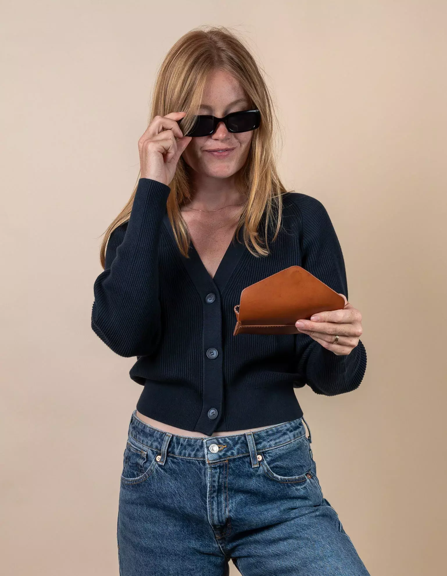 O My Bag Spectacle Case Cognac Classic Leather Brillenetui